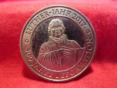 Medallion Luther 2017 500th Anniversary Of Reformation Silvertone  1-1/4  Dia • $24.50