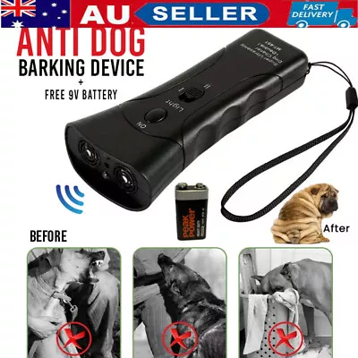 Ultrasonic Dog Anti Bark Device Barking Control Stop Repeller Trainer Train Tool • $12.77