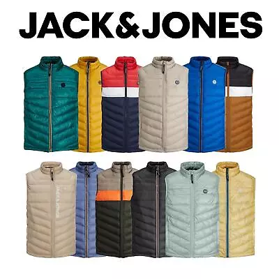 Jack & Jones Gilet Men's Lightweight Body Warmer Padded Sleeveless Jackets • £24.99