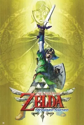 The Legend Of Zelda Scroll Movie Poster Big 24 X 36  For Wall Home Decor Print • $23.90