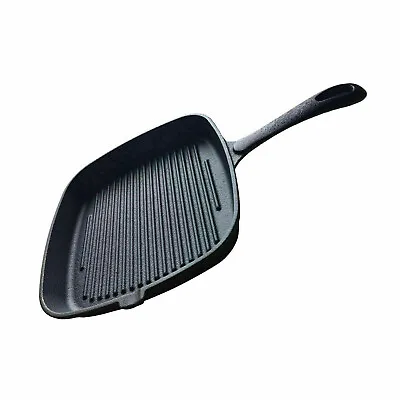 £14.99 • Buy  Cast Iron Griddle Frying Pan Grill Non-Stick Skillet Cooking Fry Square Steak