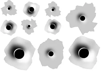 $4 • Buy Bullet Hole Multi Size Pack Stickers