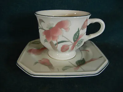 Mikasa Silk Flowers Pattern Number F3003 Cup And Saucer Set(s) • $4.95