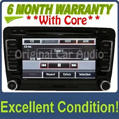 VW Volkswagen Navigation GPS Touch Screen Radio CD Player RNS-510 OEM 3C0035684C • $402