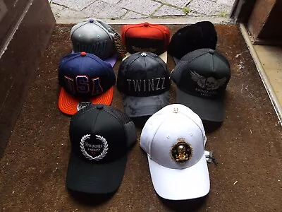 Joblot Of 8 Different Bnwt Caps. Twinzz Official And Mitchell And Ness • £49.99