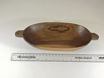 Beautifully Hand Carved Oval Bowl Medium Size Olive Wood From Kenya • £9