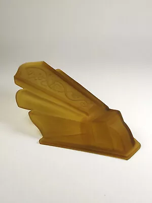 Single Vintage Art Deco Amber Glass Replacement Slip Shade For Sconce/Fixture  • $125