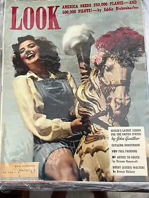 Look Magazine August 27 1940 Ann Rutherford Jean Harlow Clark Gable Joe Dimaggio • $20