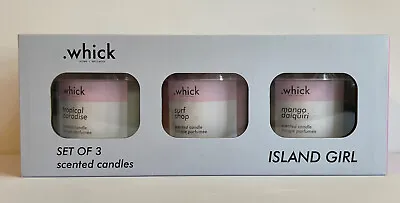 Whick - Tropical Scented - 3pk - Single Wick 3.oz Candles Set - FRAGRANT! • $12