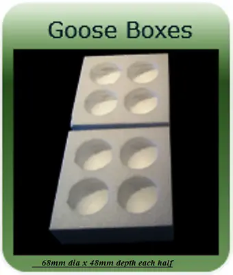 10 X 4 Hole  Polystyrene Egg Boxes Goose Hatching Eggs • £24.50