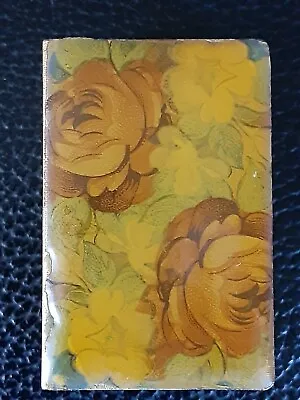 Vintage Metal Pocket Match Box Stick Match Holder Flower Design SWEDEN • $8