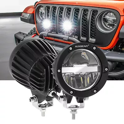 AUXBEAM 2pcs 4  36W LED Work Driving Light Pods Hi/Lo Combo Ditch Lamp ATV UTV • $85.99