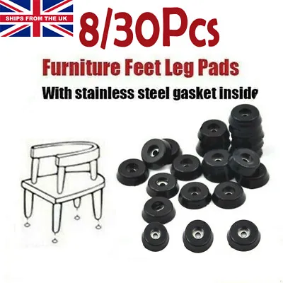 £3.95 • Buy 30Pcs Rubber Table Chair Furniture Feet Leg Pads Tile Floor Protectors UK
