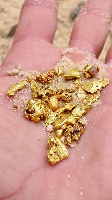 Gold Paydirt Unsearched Guaranteed Added Gold With Crystals Gemstones High Grade • $24.99