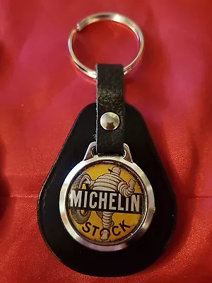 £4.89 • Buy Michelin Man Stock Vintage Style Tyres Sign  Top Quality Leather & Metal Keyring