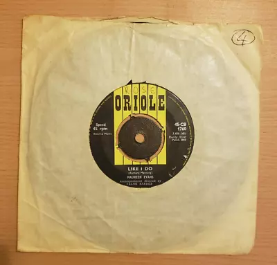 Maureen Evans - Like I Do 7  Vinyl 45RPM Single VG • £3.49