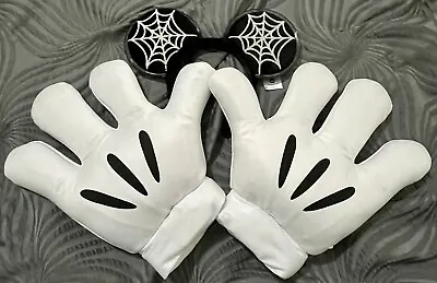 Disney Mickey Mouse Light Up Gloves & Ears Adult Size Skeleton Untested • $12.99