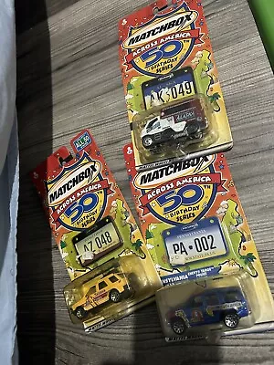 MATCHBOX Car Lot Of 3 YELLOW ISUZU & Ect  ACROSS AMERICA 50th BIRTHDAY • $26.99