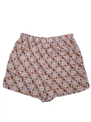 Disney Mickey Mouse Pajama Shorts Women’s Size L Multi-Color 100% Cotton  • $8.99