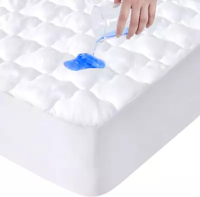 Full Size Mattress Protector Waterproof Breathable & Noiseless Full Mattress Pa • £38.38