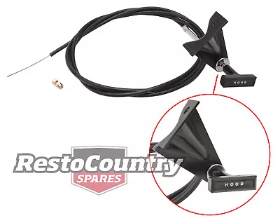 Ford Bonnet Release Cable + Fitting Bracket CONCOURSE Quality XA XB ZF ZG Hood O • $49.95