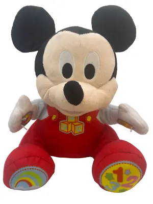 Disney Baby Mickey Mouse ABC 123 Colours Interactive Plush Soft Toy Talks Sings • £12.99