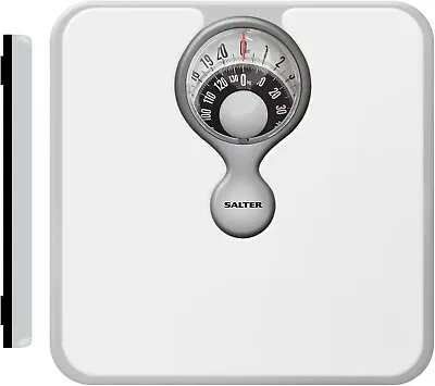 Salter ‎484 WHDR Mechanical Bathroom Scale - White • £20.49
