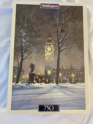 Waddingtons Big Ben In Snow 750 Pc Jigsaw Puzzle R Hilder 1990 England NEW • $15