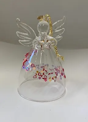 Handmade Christmas Tree Angel Decoration With Heart Skirt • £6