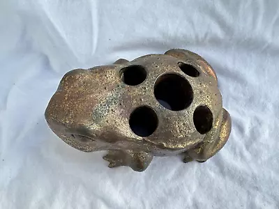 Vintage Flower Frog - Bull Frog Copper • $15