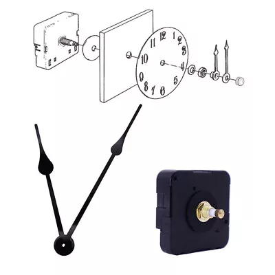 DIY Clock Movement Quartz Mechanism Wall Replacement Repair Tool Parts Hands Kit • $14.72