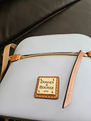 Dooney & Bourke Wexford Leather Domed Crossbody Glacier Blue Bag • $30.03