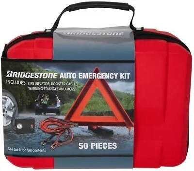 Bridgestone Auto Safety Emergency Kit Tire Inflator Booster Cable LED Flashlight • $59.99