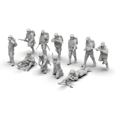 1/35/64/72 World War II Japanese Soldier Miniature Model 11pcs • $18.62