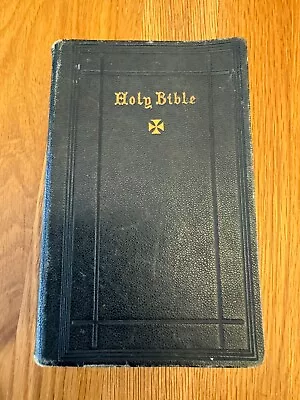 1872 Victorian Holy Bible With Sepia Plates In VGC Suttaby Lovely Example • £7.50