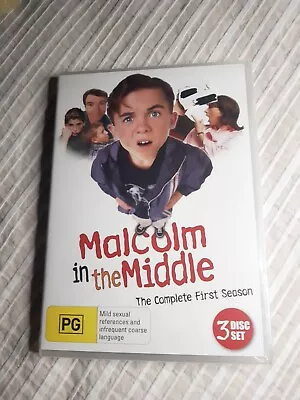 MALCOLM IN THE MIDDLE.Complete Season 1.Dvd.3Disc.Brand NewSealed.Reg 4 AUS • $28.31