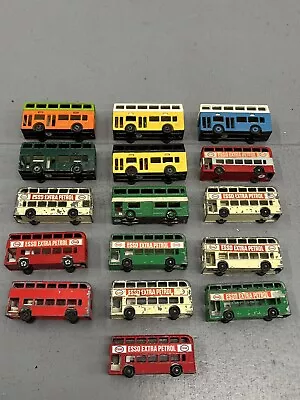 16 X Joblot Collection Matchbox Lesney Double Decker Daimler London Buses #74 • £45