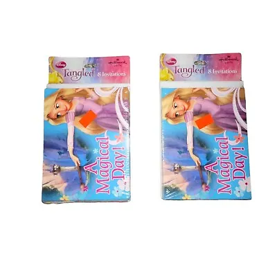 NIP Hallmark Disney Tangled Birthday Party Invitations 2 Packs Rapunzel Princess • £19.27