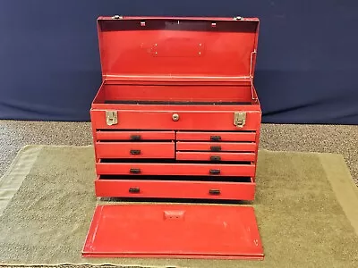 Kennedy 7 Drawer Machinist Portable Tool Chest Box 520-G Red • $125