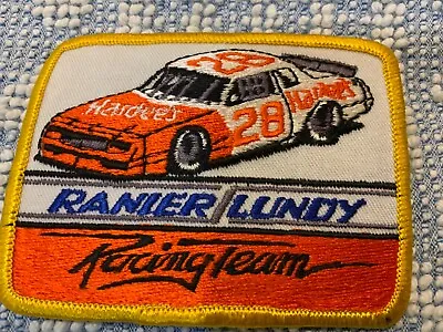 70’s NASCAR VINTAGE PATCH  HARDEES #28 RANIER LUNDY RACING TEAM • $9.99