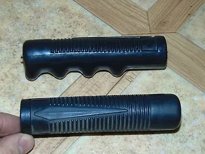 2 Nos Vintage Black Pistol Handlebar Hand Grips Snowmobile ATV Bike PPT 7/8  • $9.99