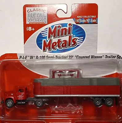 CMW Mini Metals #31129 1954 IH R-190 Tractor/32'  Covered Wagon  Set P-I-E 1/87 • $34.79