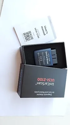 Unicarscan UCSI-2100 Bluetooth OBD2 Adapter Bimmercode Bimmerlink Motoscan. • £66