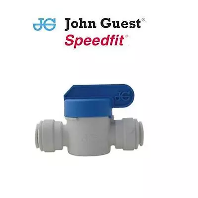 £5.99 • Buy John Guest Push-fit Shut Off Ball Water Valve / Tap - 1/4 3/8 1/2 6 8 10 12 15