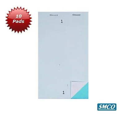 10 DUPLICATE CARBONLESS Waiter Order PADS Cafe Bar MEDIUM 76mm X 140mm PAD20 NCR • £11.82