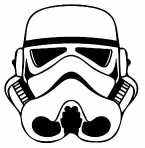 $8 • Buy Disney Star Wars Storm Trooper Vinyl Window Car Decal/Sticker