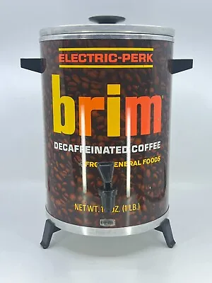 Westbend Brim 25 Cup Percolator Coffee Machine Maxwell House Advertising TESTED • $68