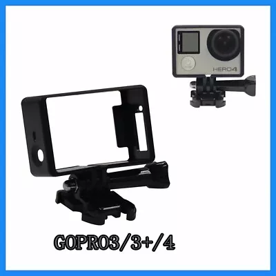 Black Standard Frame Border Housing Case Mount For GoPro Hero 3 Hero 3+ Hero 4 • $7.63