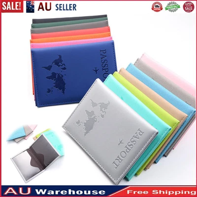 $9.48 • Buy Passport Travel Leather Organizer Holder RFID Card Case Protector Cover Wallet