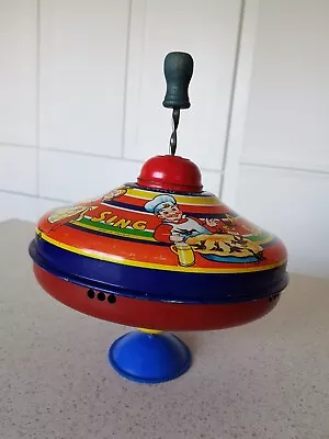 Vintage Chad Valley Metal Spinning Humming Top - Sing A Song Of Sixpence • £7.50